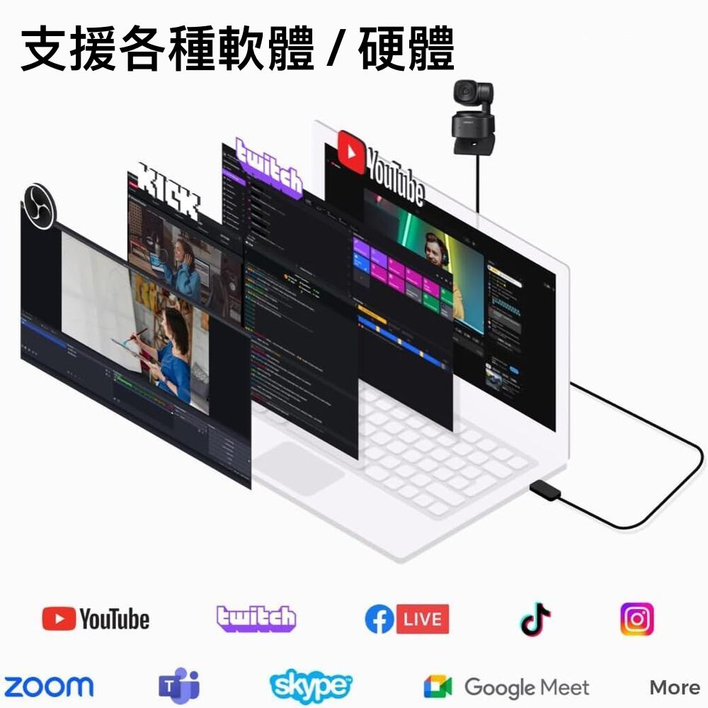 【OBSBOT Tiny SE 】AI人臉辨識與人物自動追蹤的 PTZ 網路攝影機