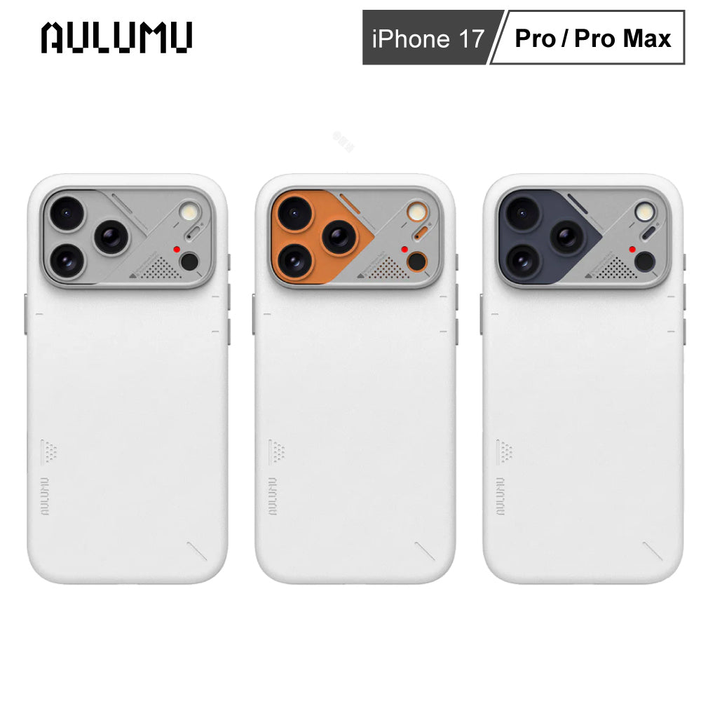 【AULUMU】A17 超瓷散熱變色手機殼 iPhone 17 - 全素皮革 (內建 MagSafe)