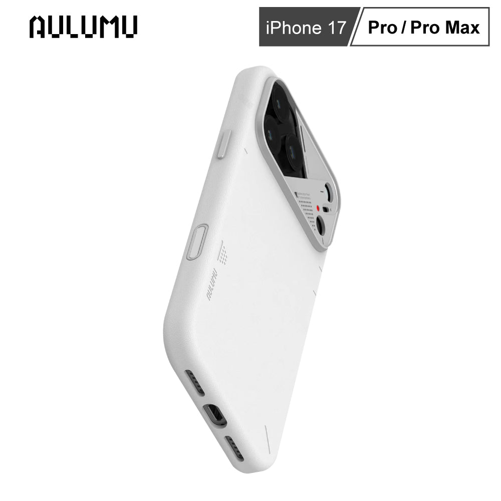 【AULUMU】A17 超瓷散熱變色手機殼 iPhone 17 - 全素皮革 (內建 MagSafe)