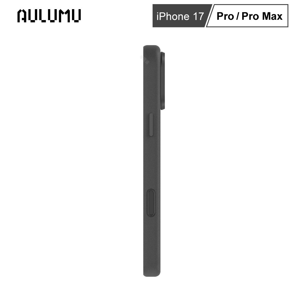 【AULUMU】A17 超瓷散熱變色手機殼 iPhone 17 - 全素皮革 (內建 MagSafe)