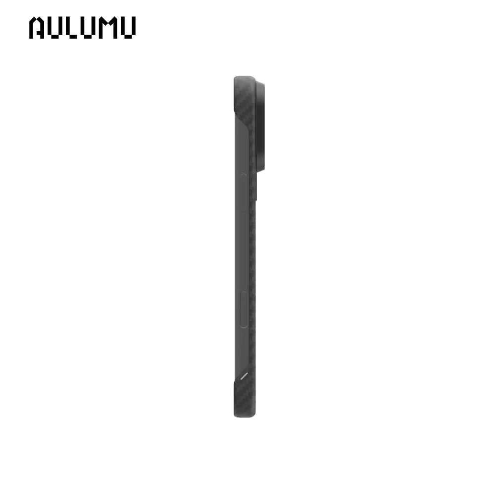 【AULUMU】A17 超瓷散熱變色手機殼 iPhone 17 - 碳纖維紋 (內建 MagSafe)