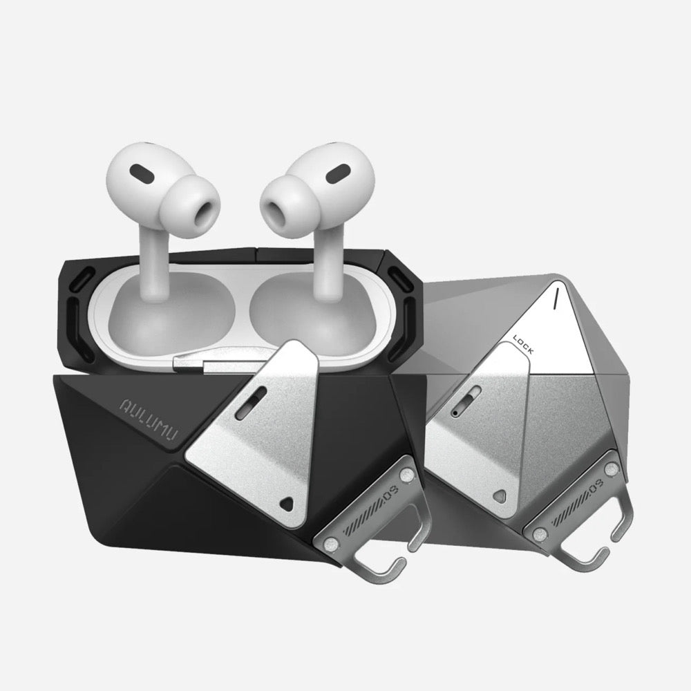 【AULUMU】A09 太空艙防摔耳機殼 for AirPods Pro 1 & 2