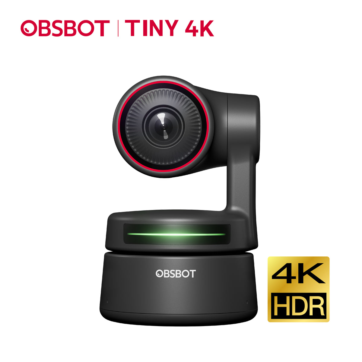 OBSBOT Tiny 4K|AI人臉辨識與人物自動追蹤的PTZ網路攝影機