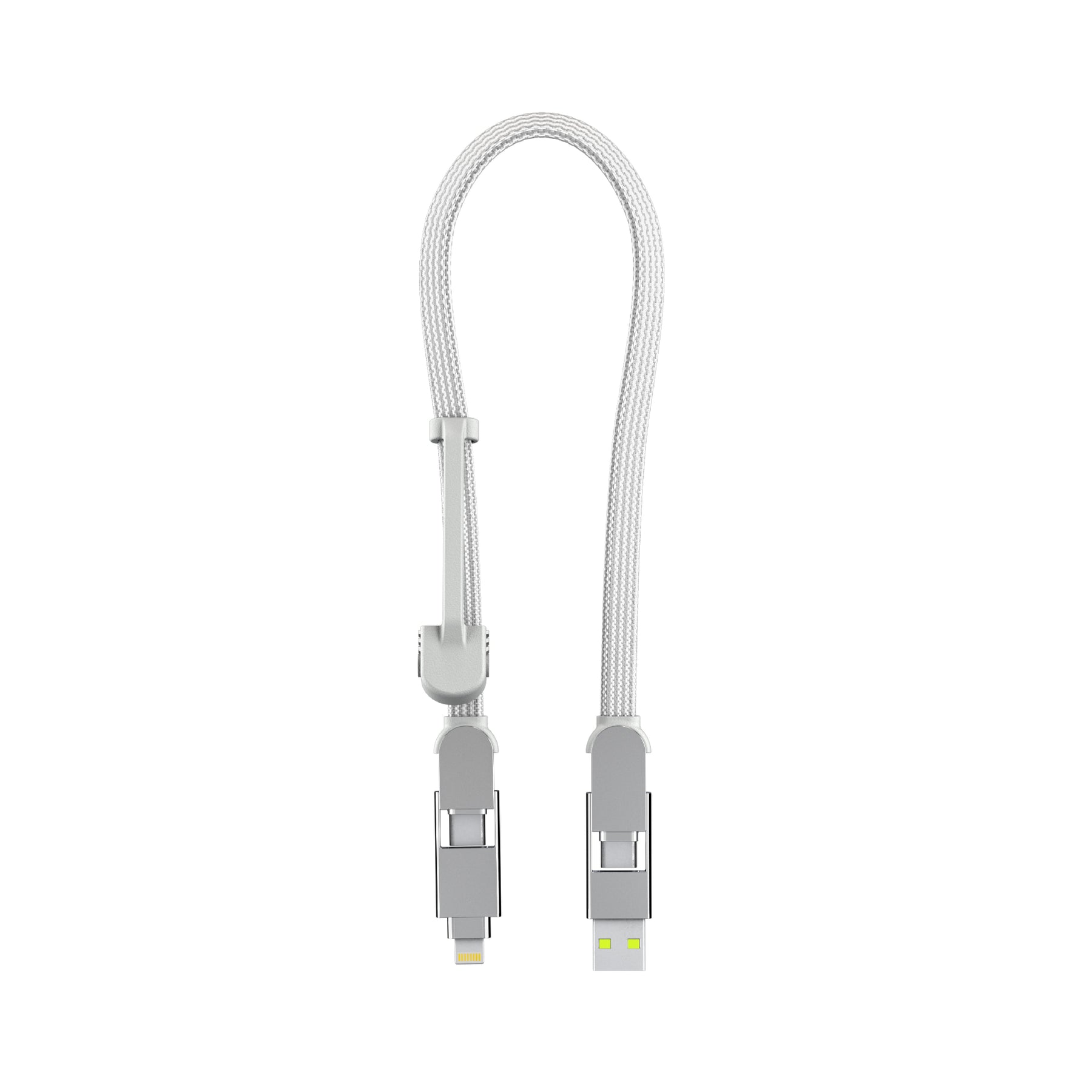 【30cm隨身必備】inCharge XL 六合一 100W PD快充傳輸線(石墨黑)