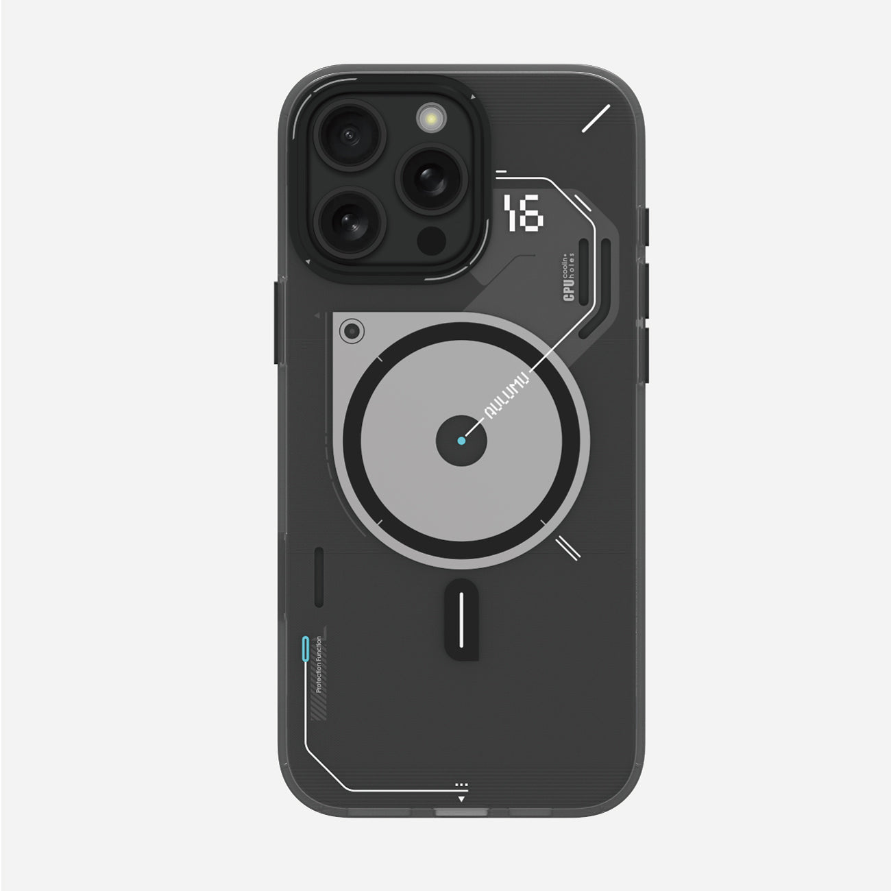 [預購] AULUMU｜A16 iPhone16 變色散熱手機殼 - 半透夜光 (全包覆)