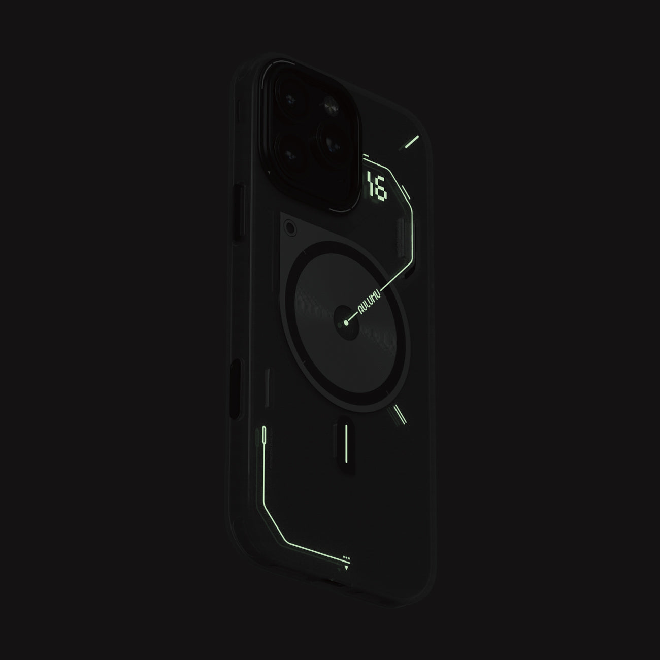 [預購] AULUMU｜A16 iPhone16 變色散熱手機殼 - 半透夜光 (全包覆)