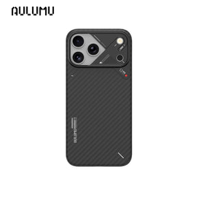 【AULUMU】A17 超瓷散熱變色手機殼 iPhone 17 - 碳纖維紋 (內建 MagSafe)