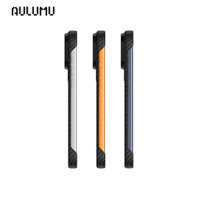 【AULUMU】A17 超瓷散熱變色手機殼 iPhone 17 - 碳纖維紋 (內建 MagSafe)