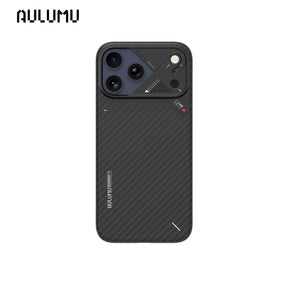 【AULUMU】A17 超瓷散熱變色手機殼 iPhone 17 - 碳纖維紋 (內建 MagSafe)