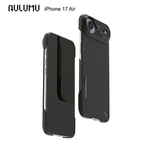 【AULUMU】A17 裸機感 超瓷散熱變色手機殼 for iPhone 17 - 碳纖維紋 (內建 MagSafe)