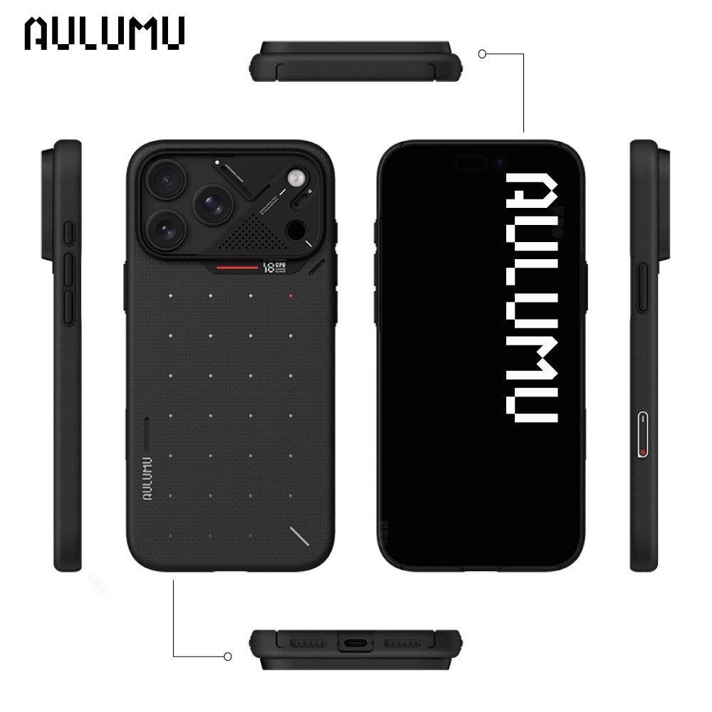 【AULUMU】A18 超瓷散熱變色手機殼 iPhone 18 - 裸機超薄 芳綸原子 (內建 MagSafe)