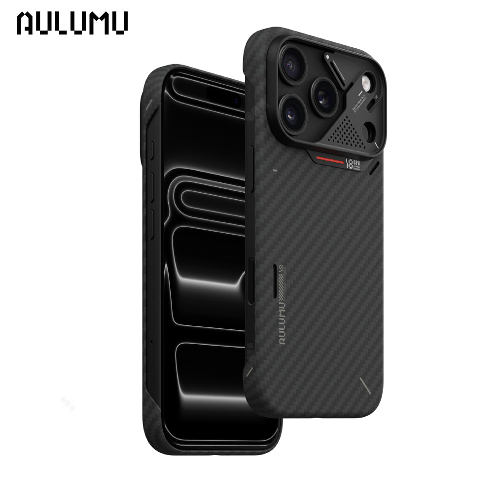 【AULUMU】A18 超瓷散熱變色手機殼 iPhone 18 - 芳綸經典 裸機感 (內建 MagSafe)