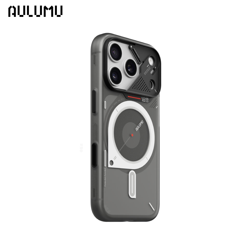 【AULUMU】A18 超瓷散熱變色手機殼 iPhone 18 - 霧透夜光 (內建 MagSafe)