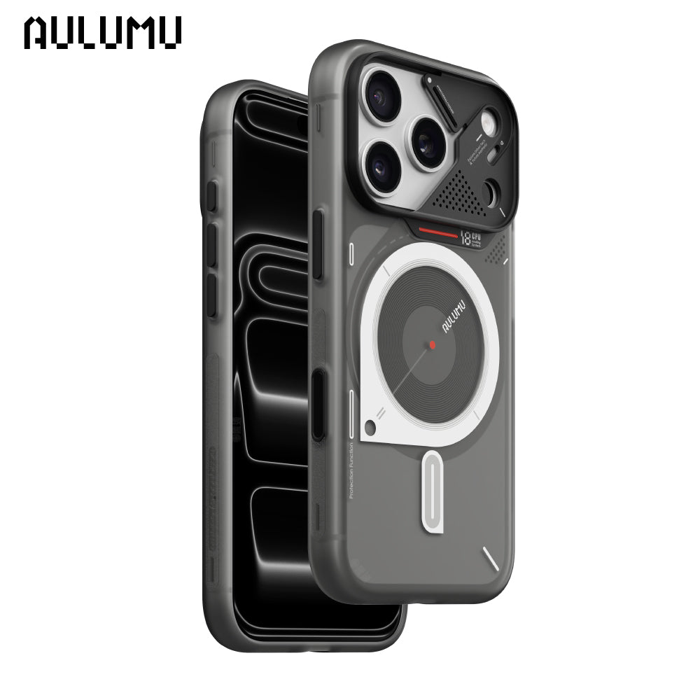 【AULUMU】A18 超瓷散熱變色手機殼 iPhone 18 - 霧透夜光 (內建 MagSafe)