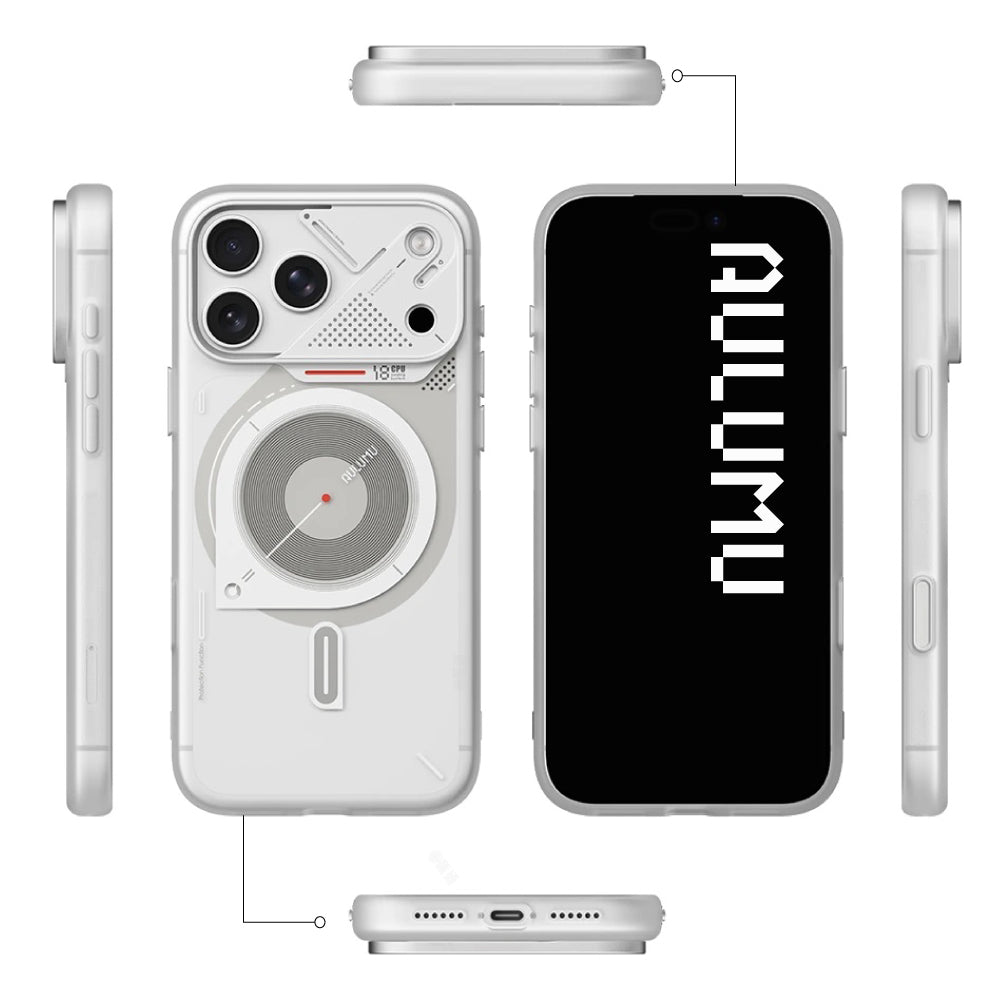 【AULUMU】A18 超瓷散熱變色手機殼 iPhone 18 - 霧透夜光 (內建 MagSafe)