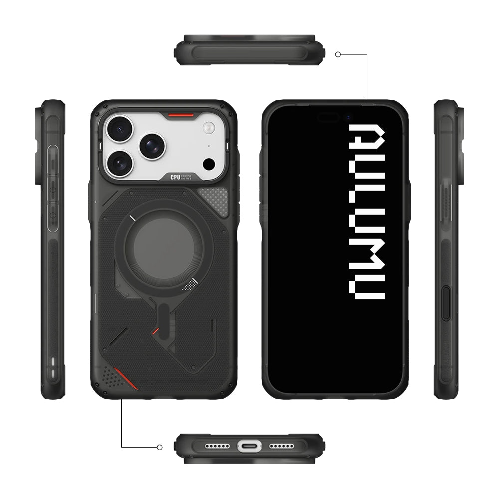 【AULUMU】A18 裝甲防摔散熱手機殼 iPhone 18 (支援 MagSafe 磁吸)