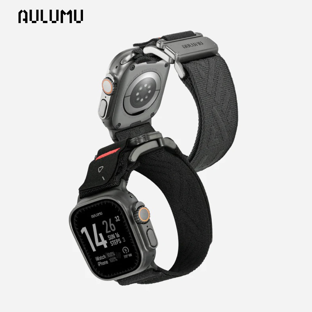 【AULUMU】C03 鈦合金磁吸瞬扣錶帶 for Apple Watch
