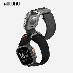 【AULUMU】C03 鈦合金磁吸瞬扣錶帶 for Apple Watch
