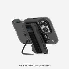 AULUMU｜G03 六合一快取磁吸手機卡夾-霧面款-隕石黑