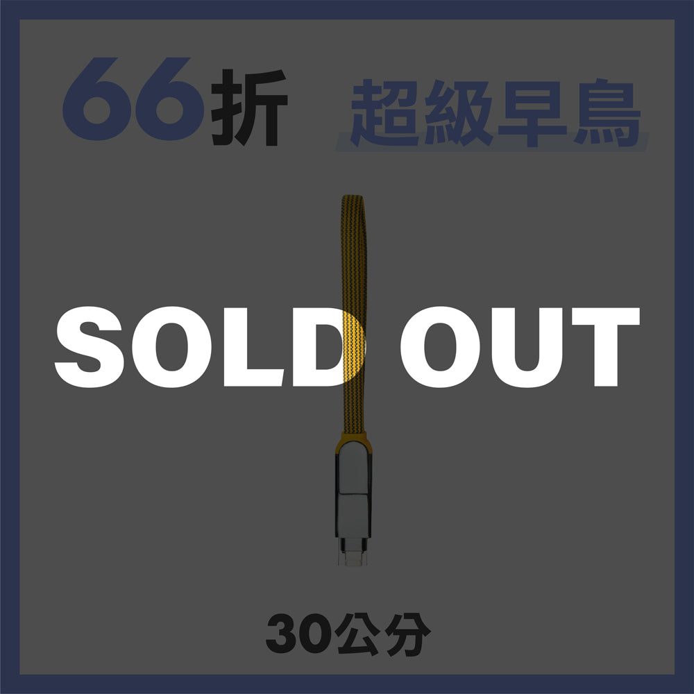 【30cm隨身必備】inCharge XL 終極版 六合一 100W PD快充傳輸線