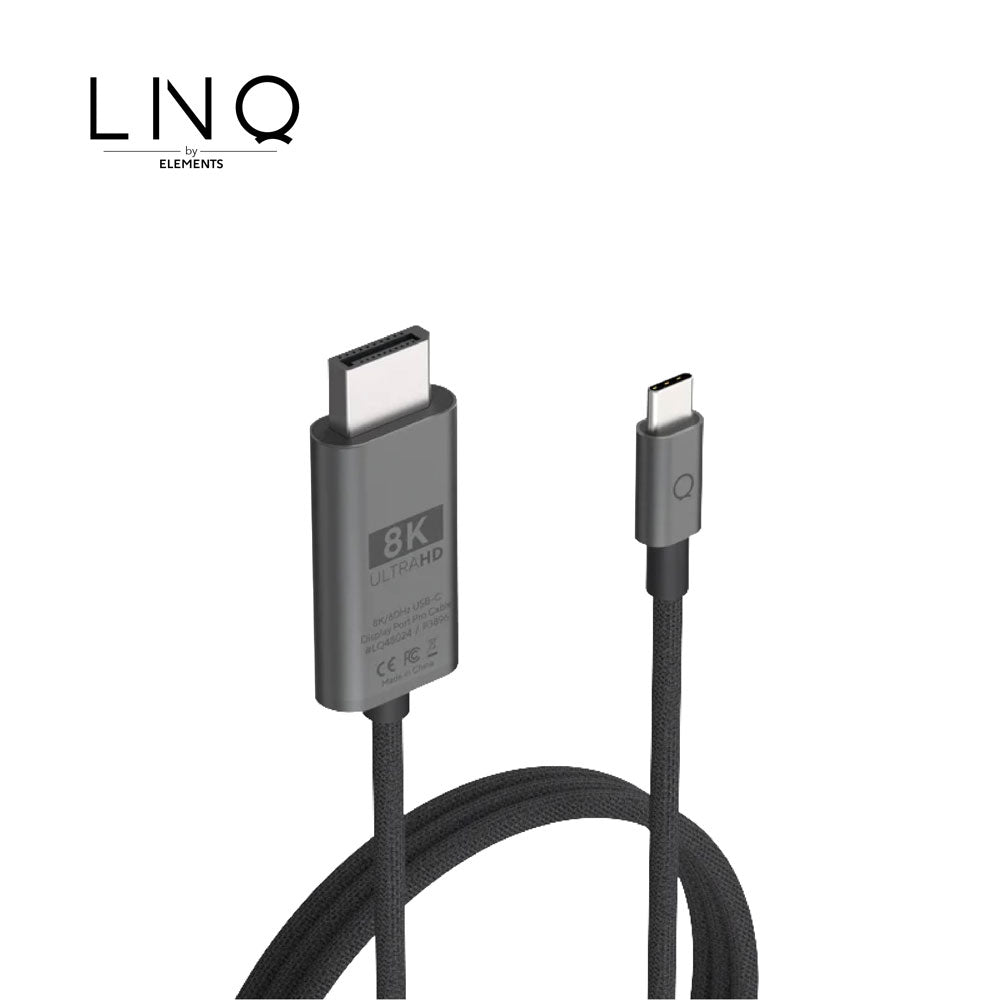 8K UHD 超高清影音傳輸線 LINQ 8K/60Hz USB-C to DisplayPort Pro Cable-200公分