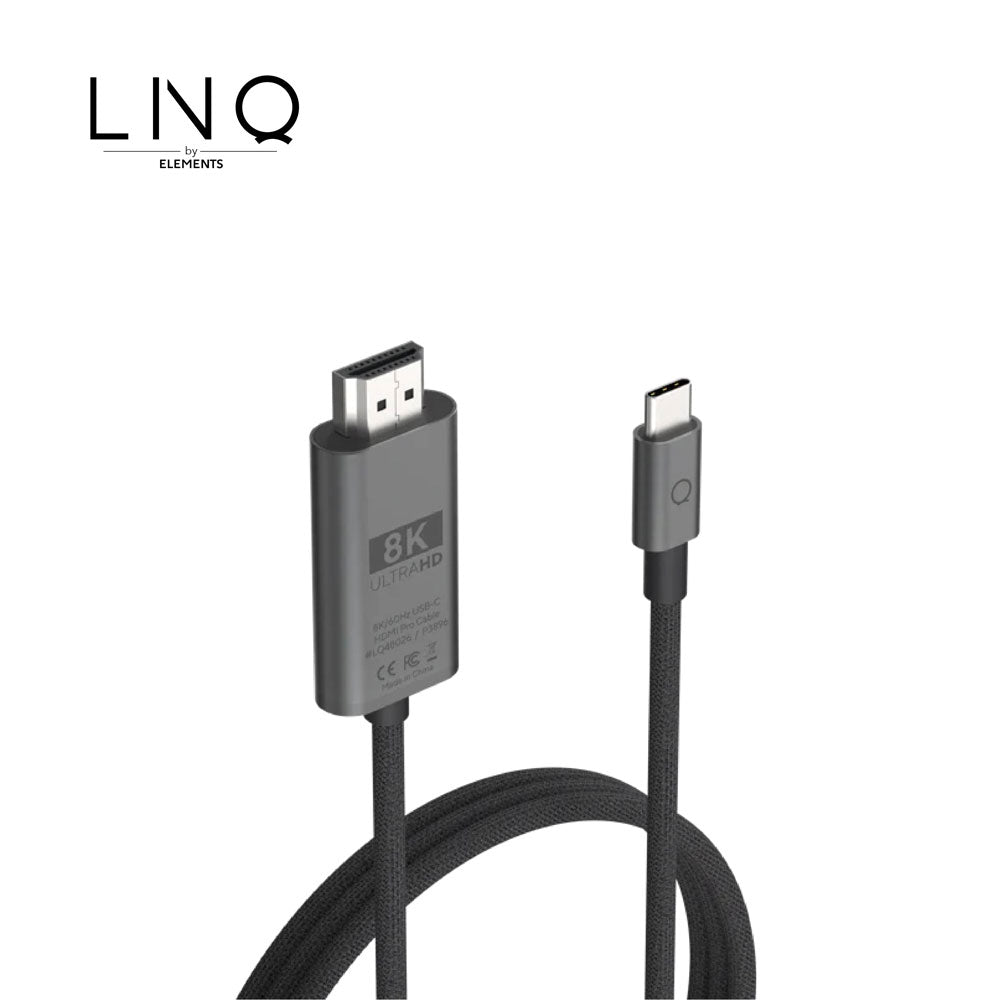 8K UHD 超高清影音傳輸線 LINQ 8K/60Hz USB-C to HDMI Pro Cable - 200公分