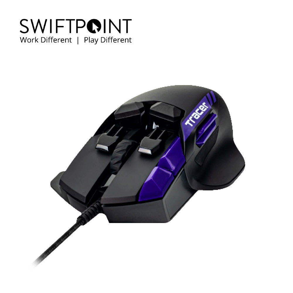 SwiftPoint【Tracer 探跡者】 世界第一台遊戲自動載入的人體工學電競滑鼠，為勝利而生