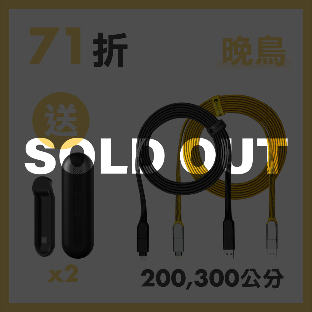 【長上加長套組】inCharge XL 終極版 六合一 100W PD快充傳輸線