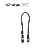 【30cm隨身必備】inCharge XL 六合一 100W PD快充傳輸線（石墨黑）